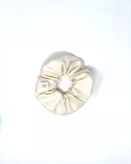 Cotton satin scrunchie