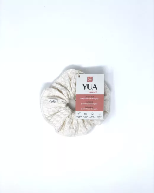 Scrunchie made from honeycomb waffle fabric Scrunchie made from honeycomb waffle fabric