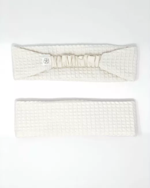 Care headband made from honeycomb waffle fabric