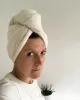 Towel for hair in natural sponge cloth