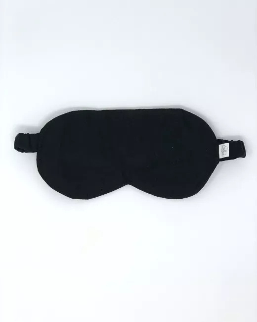 YUA Natural – Masque de nuit – Satin de coton noir