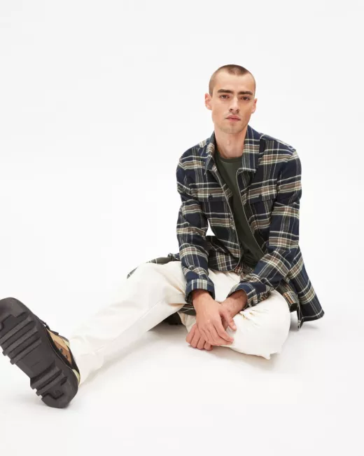 ARMEDANGELS – Chemise TAADE CHECK – Depth Navy