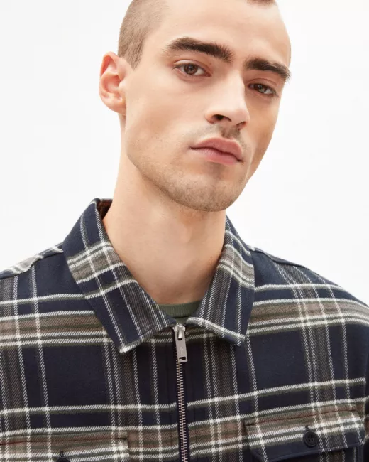 ARMEDANGELS – Chemise TAADE CHECK – Depth Navy