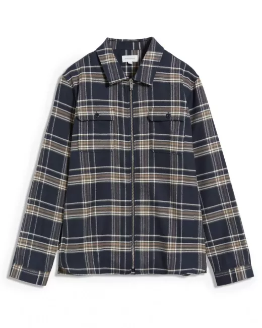 ARMEDANGELS – Chemise TAADE CHECK – Depth Navy