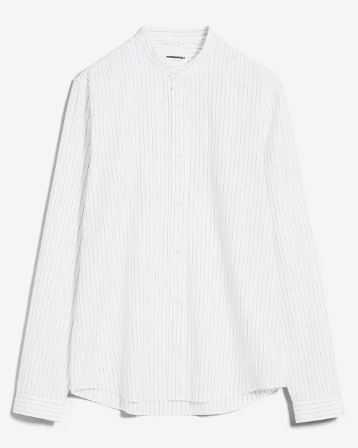 ARMEDANGELS – Chemise Tomaaso Stripes – White