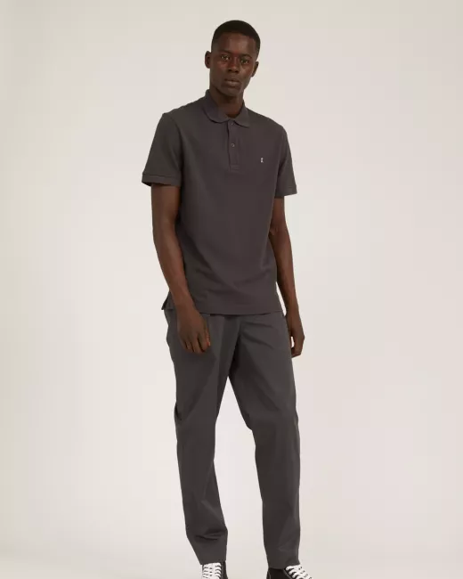 ARMEDANGELS – Polo AANTON SOLID – Acid Black