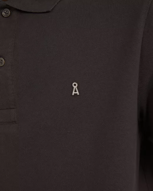 ARMEDANGELS – Polo AANTON SOLID – Acid Black