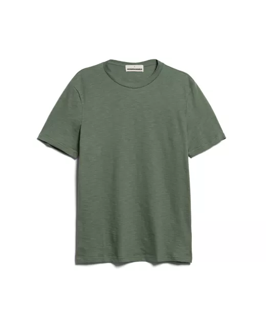ARMEDANGELS – T-shirt JAAMES STRUCTURE – Green spruce-boreal green