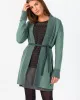 SKUNKFUNK – Cardigan ENARA Laurel Green melangé