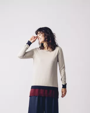 SKFK – Pull AIENTSA Beige SKFK – Pull AIENTSA Beige