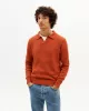 THINKING MU – Pull col polo BURN PHOENIX KNIT