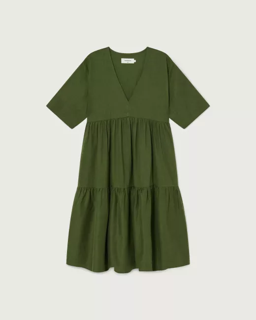 Dress GARDEN GREEN HEMP FRESIA Dress GARDEN GREEN HEMP FRESIA