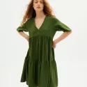 Dress GARDEN GREEN HEMP FRESIA