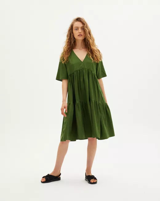 Dress GARDEN GREEN HEMP FRESIA Dress GARDEN GREEN HEMP FRESIA