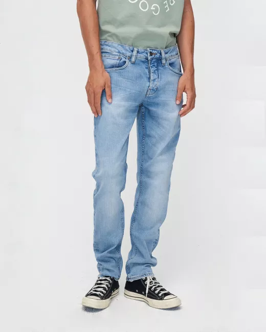 KUYICHI – Jeans Jim – Tapered – Bright blue