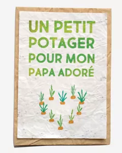 Bloeikaart - Un potager pour Papa Bloeikaart - Un potager pour Papa
