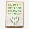 Carte ensemencée – Un potager pour Papa