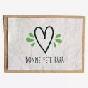 Seeded card - Bonne fête Papa ! Coeur