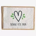 Carte ensemencée – Bonne fête Papa ! Coeur