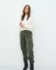 KUYICHI – Pantalon Lara Cargo – Mom fit – Army Green