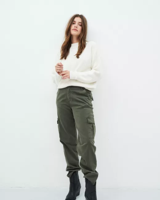 Broek Lara Cargo Mom fit