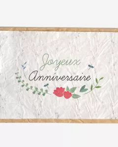 Carte ensemencée – Joyeux anniversaire champêtre Carte ensemencée – Joyeux anniversaire champêtre