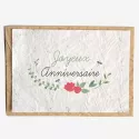 Growing paper - Seeded card - Joyeux anniversaire champêtre