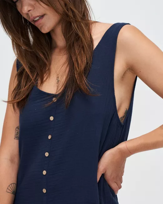 KUYICHI – Robe STELLA – Dark Navy KUYICHI – Robe STELLA – Dark Navy