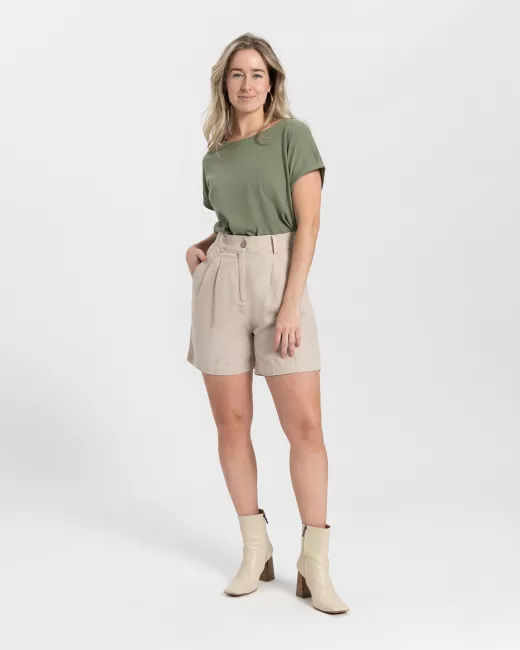 KUYICHI – Short SOFIA – Light Sand Melange