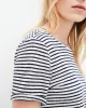 KUYICHI – T-shirt OLIVIA Striped – White-Indigo