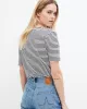 KUYICHI – T-shirt OLIVIA Striped – White-Indigo