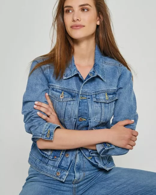 KUYICHI – Veste en Jeans – Chelsea – Vintage Blue