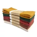 Lot de 2 serviettes de table en double gaze coton