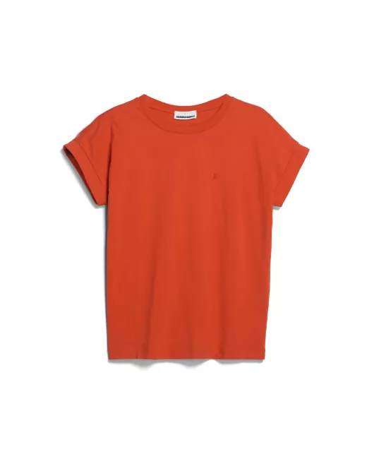 ARMEDANGELS - T-Shirt IDAARA - Emergency red