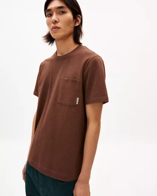 ARMEDANGELS - T-shirt BAZAAO FLAME - Deep brown