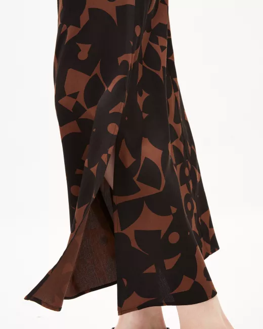 ARMEDANGELS - Jupe ARAACE ABSTRACT A - Deep brown ARMEDANGELS - Jupe ARAACE ABSTRACT A - Deep brown