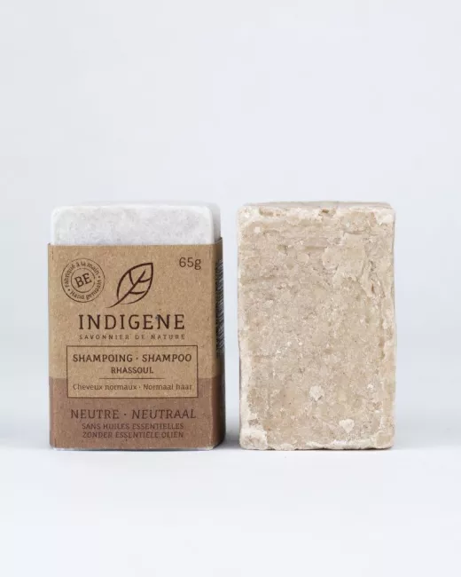 Indigène - Shampoing solide au rhassoul - cheveux normaux - Neutre