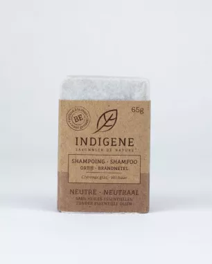 Indigène - Shampoing solide à l'ortie - cheveux gras - Neutre