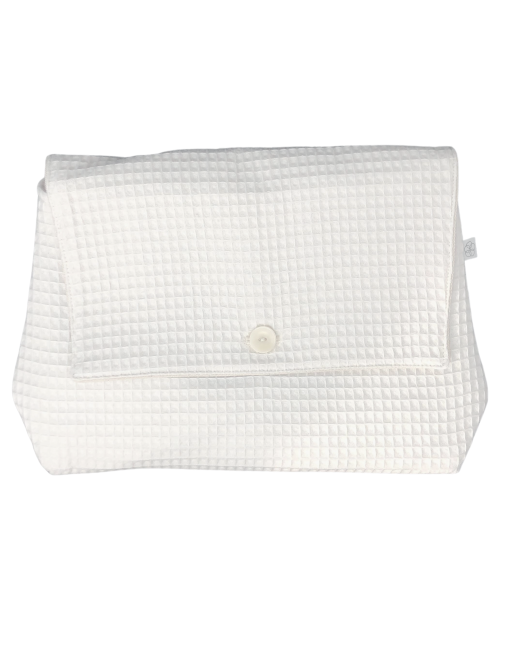 Cosmetic bag - Honeycomb embossed fabric