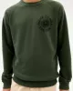 THINKING MU - Sweat HAPPY SUN - Dark green