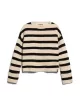 ARMEDANGELS - Pull MERINAA STRIPED - Oatmilk-black