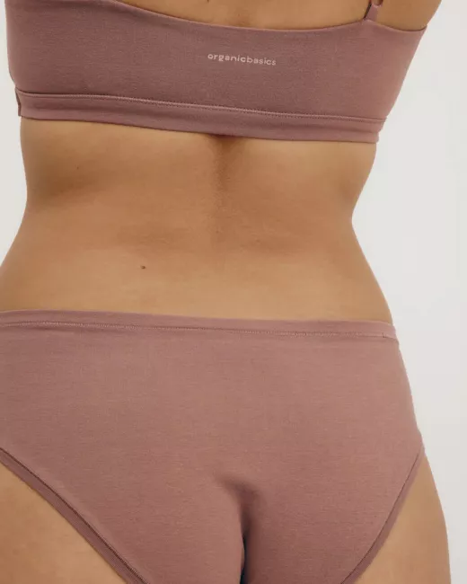 Organic Basics - Culotte Flex Hipster en coton bio - Rose wood Organic Basics - Culotte Flex Hipster en coton bio - Rose wood