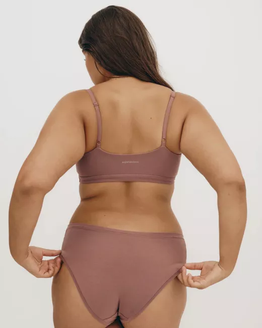 Organic Basics - Culotte Flex Hipster en coton bio - Rose wood Organic Basics - Culotte Flex Hipster en coton bio - Rose wood