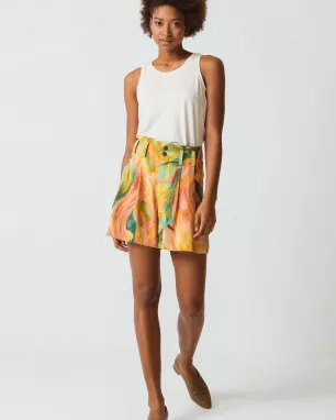 SKFK - Short ample à pinces NEBA - Flowers