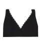 People Tree – Lace Trim Triangle Bra – Black