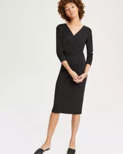 People Tree – Robe Irene Wrap Black