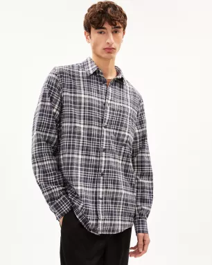 ARMEDANGELS - Chemise à carreaux AARSENIO - Night sky-oatmilk ARMEDANGELS - Chemise à carreaux AARSENIO - Night sky-oatmilk