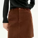 Chocolate corduroy MARSHA Skirt
