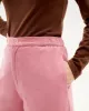 THINKING MU - Pantalon MAIA micro velours côtelé rose