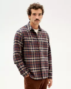 Navy blue overhemd checks Bes Navy blue overhemd checks Bes